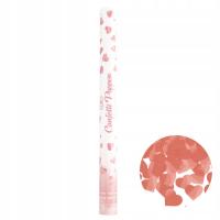 id_2574 TUBA KONFETTI SERCA SERCE GOLD ROSE 60cm SERDUSZKA WALENTYNKI ŚLUB