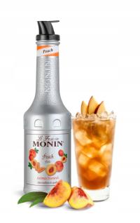 Персиковое фруктовое пюре MONIN Peach для напитков, коктейлей 1л