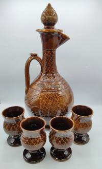 CUDNA wielka Grecka karafka duża - 3,3 litra + 4 kielichy