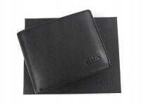 Portfel męski Audi OE skórzany z RFID 6 miejsc na karty