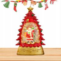 Świąteczna Świecąca Kula Śnieżna - Boże Narodzenie Urocza Śnieżka Dekoracyj