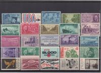 USA, znaczki czyste, **