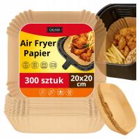 300X Wkłąd AIR FRYER Papier Do Frytkownicy Beztłuszczowej Jednorazowe 20x20
