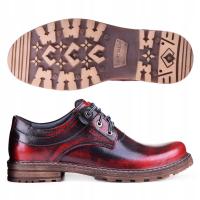 Trapery męskie skórzane buty polskie KamPol