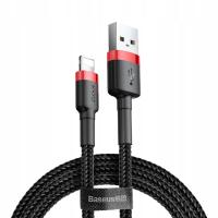 Kabel USB-A Lightning Baseus Cafule 1.5A 2m Czarno