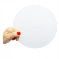 Szkło przezroczyste okrągłe, koło 4 mm - fi 12 cm