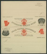 88 - Republica PERUANA 4 Cuatro Cp * - PERU + stempel do 1900 r