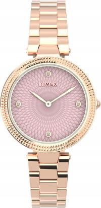 Злотый Timex женщин часы ювелирные изделия на браслет, Циркон TW2V24300