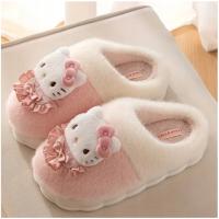 KAPCIE SANRIO HELLO KITTY ROZM 38 PAPCIE MIEKKIE CIEPŁE PLUSZOWE SŁODKIE