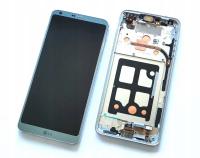 Oryginalny wyświetlacz LG G6 Ice Platinum (niebieski) ramka