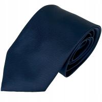 Элегантный мужской галстук классический темно-синий гладкий слегка глянцевый модный