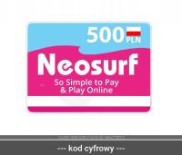 Voucher, karta podarunkowa kod Neosurf 500 zł