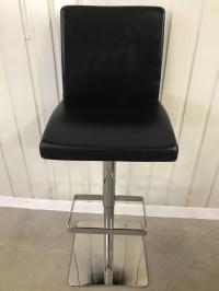 Hoker, krzesło barowe czarne, eco skóra