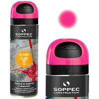 Геодезическая краска спрей розовый Soppec FLUO TP