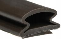 ORYGINALNA USZCZELKA SAMOPRZYLEPNA DO DRZWI BEZ ROWKA BRĄZOWA 1mb