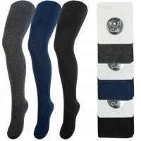 Yoclub детские колготки черный хлопок