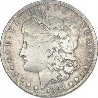 9.gp.USA, 1 DOLAR 1891 O