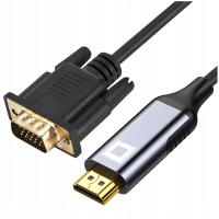 СО2 КАБЕЛЬ HDMI-VGA АДАПТЕР ПЕРЕХОДНИК КОНВЕРТЕР ПОЛНЫЙ HD 1080P 60ГЦ 3М