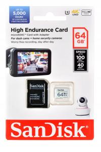 Karta SanDisk High Endurance microSDXC 64 GB V30