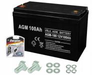 БАТАРЕЯ 12V 100AH AGM VRLA GEL GEL МОЩНАЯ ДЛЯ ИБП ДВИГАТЕЛЯ ПЕЧИ ЛОДКИ