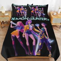 Pościel HUNTRIX KPOP DEMON HUNTERS Mikrofibra 3 el. Miękka i Ciepła Na