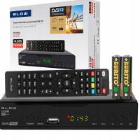 TUNER DEKODER DVB-T2 TV NAZIEMNEJ H.265 HEVC HDMI SCART PILOT BLOW 4625FHD