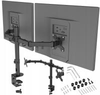 Держатель для двух мониторов сверхпрочный регулируемый универсальный настольный