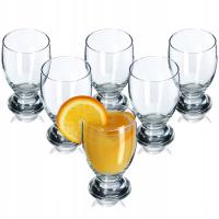 ZESTAW SZKLANEK NA NÓŻCE DO SOKU DESERÓW 300ml 6x