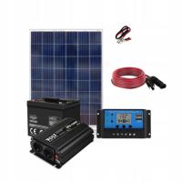Mini Elektrownia Zestaw solarny Kamper Działka Panel 100W 230V 1000Wh 1000W