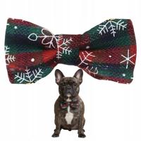 ŚWIĄTECZNA MUSZKA DLA PSA KOTA ZAKŁADANA NA OBROŻĘ ŚWIĄTECZNA KOKARDKA VOL2