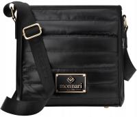 Женская Сумка-Мессенджер Monnari С Ремнем, Черная Стеганая