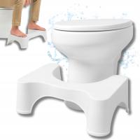 Podnóżek PODEST do WC Toalety Stołek Toaletowy do Łazienki BIAŁY