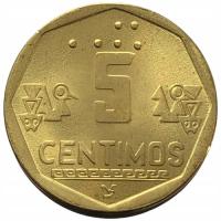 44698. Peru - 5 centymów - 1998r.