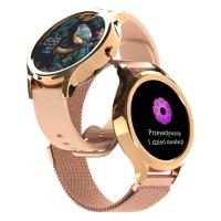 Smartwatch женские часы злотый водонепроницаемый браслет с ремешком спорт
