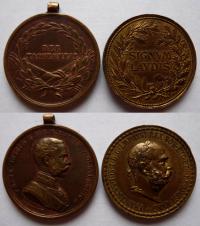 Austria Medal Zasługi Wojskowej Signum Laudis + Za Odwagę Der Tapferkeit