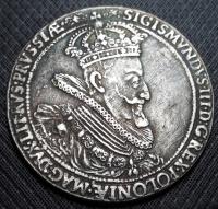 5 Dukatów 1614 ,Zygmunt III Waza ,Gdańsk ,Polska ,kopia platerowana srebrem