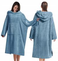 ПОНЧО ПОЛОТЕНЦЕ С КАПЮШОНОМ МОРС НАКИДКА ХАЛАТ ДЛЯ БАССЕЙНА СЕРФИНГ