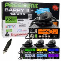 CB radio President BARRY II PLUS + ASC AM/FM 12/24 V