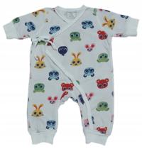 POLARN O.PYRET rampers niemowlęcy kopertowy w ZWIERZĄTKA 50-56