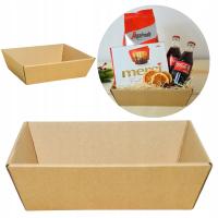 Kosz prezentowy tekturowy pusty prostokątny baza na prezent URODZINY 1 szt