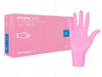 Rękawice Nitrylex Pink M Mercator Bezpud A100
