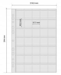 Страница для КЛАССЕРА на 35 монет А4 универсальная