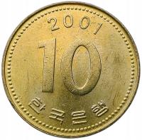 KOREA POŁUDNIOWA 10 WON 2001 ŚWIĄTYNIA 33B5