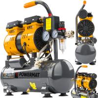 Безмасляный компрессор 6л компрессор 8 бар 150л/мин 230В тихий сепаратор 59ДБ