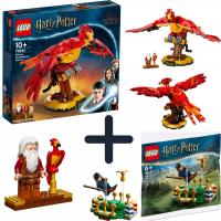 LEGO Harry Potter 76394 Fawkes, feniks Dumbledore'a + LEGO 30651 Quidditch