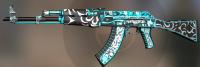 AK-47 MGLISTY FRONT FRONTSIDE MISTY CS GO Skin CS2