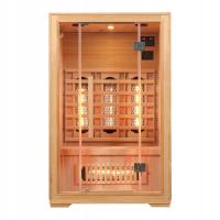 Sauna Infrared MALAGA 75°C 6 prom. kwarcowych 350W w technologii vitae