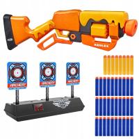 PISTOLET SHOTGUN NERF ROBLOX ADOPT ME BEES + ELEKTRONICZNA TARCZA
