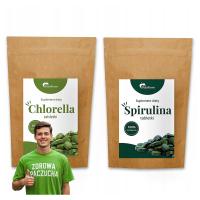 Спирулина хлорелла таблетки набор водорослей детокс superfood 2000шт 500г