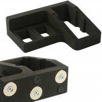 Магнитный держатель для пистолета и 2 магазина 9 мм.45CP .22LR правая вешалка